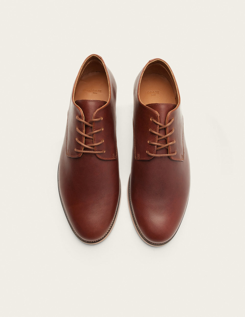 Derbies Antonin - Terracotta pull-up leather