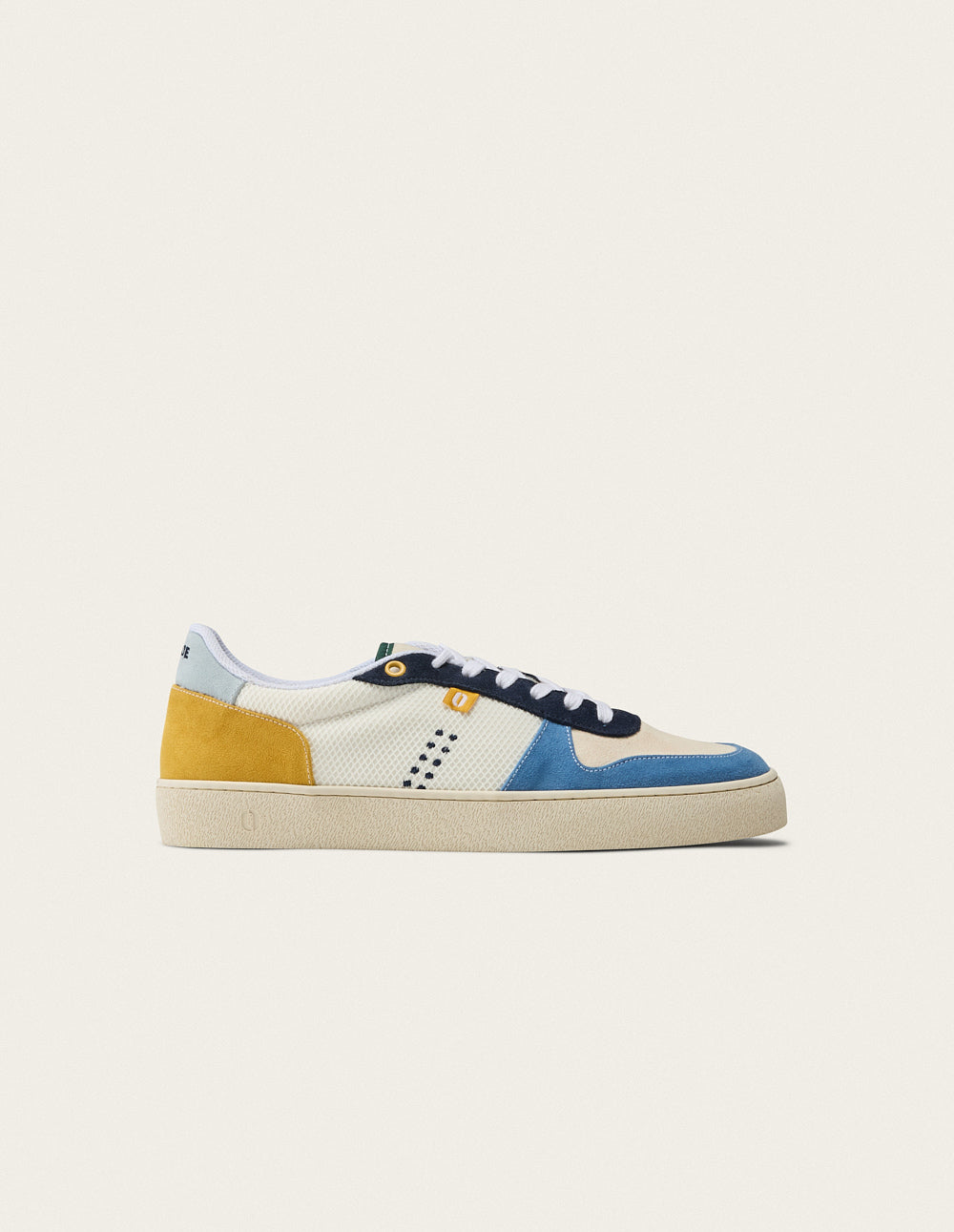 Arthur low-top trainers - Blue ivory mustard