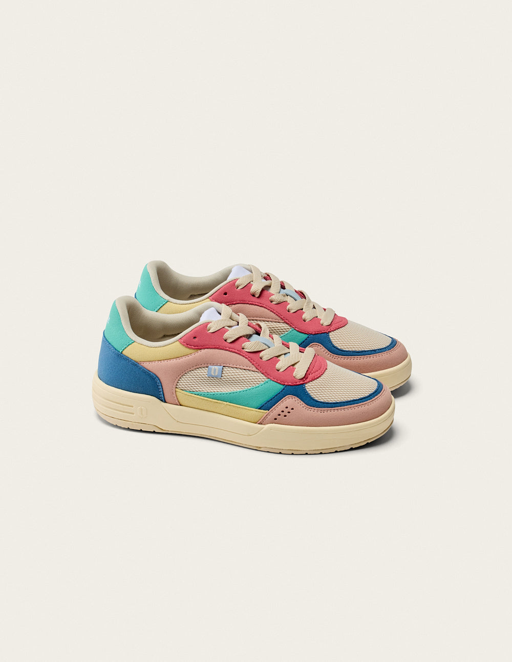 Axelle low-top trainers - Light pink blue beige