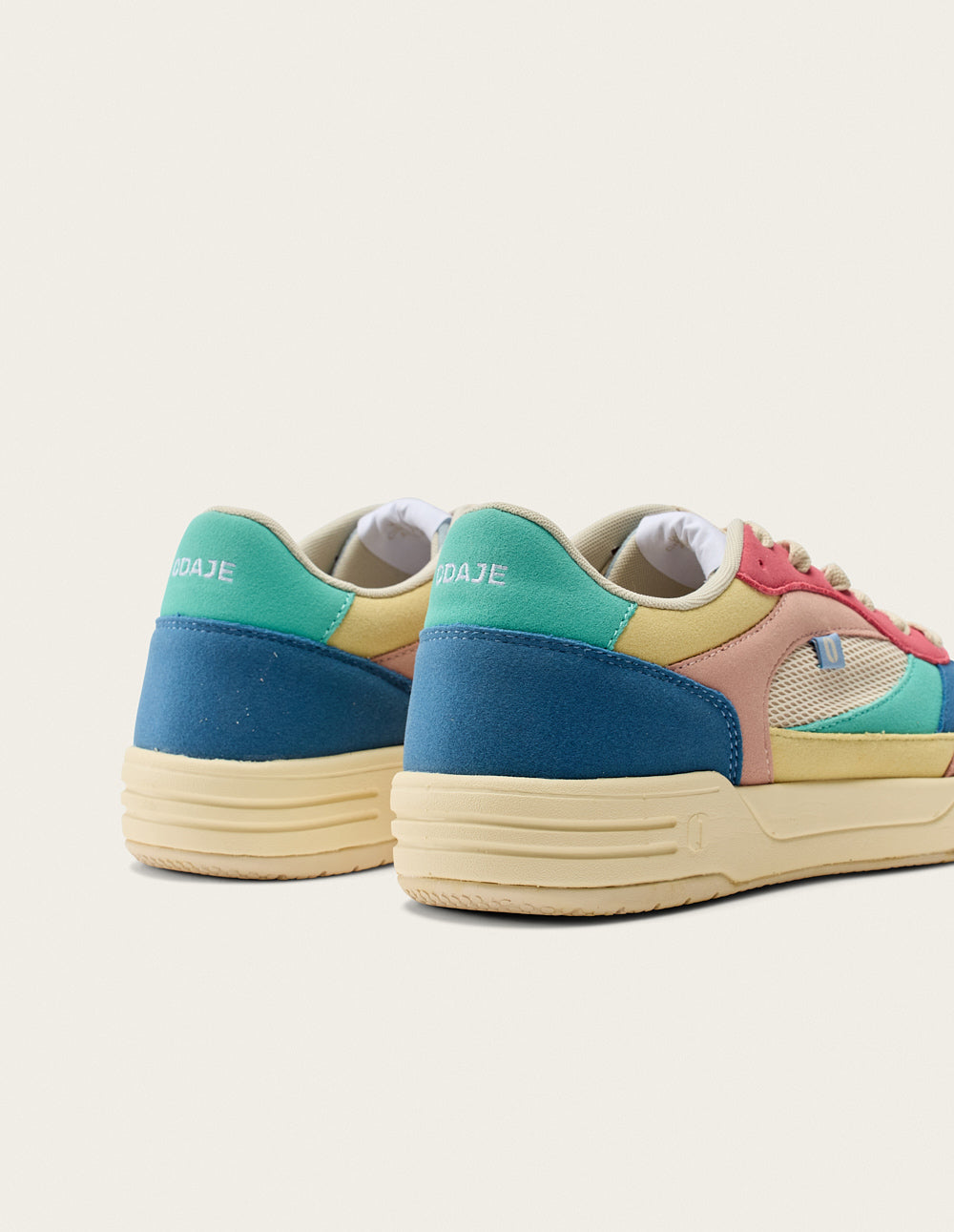 Axelle low-top trainers - Light pink blue beige