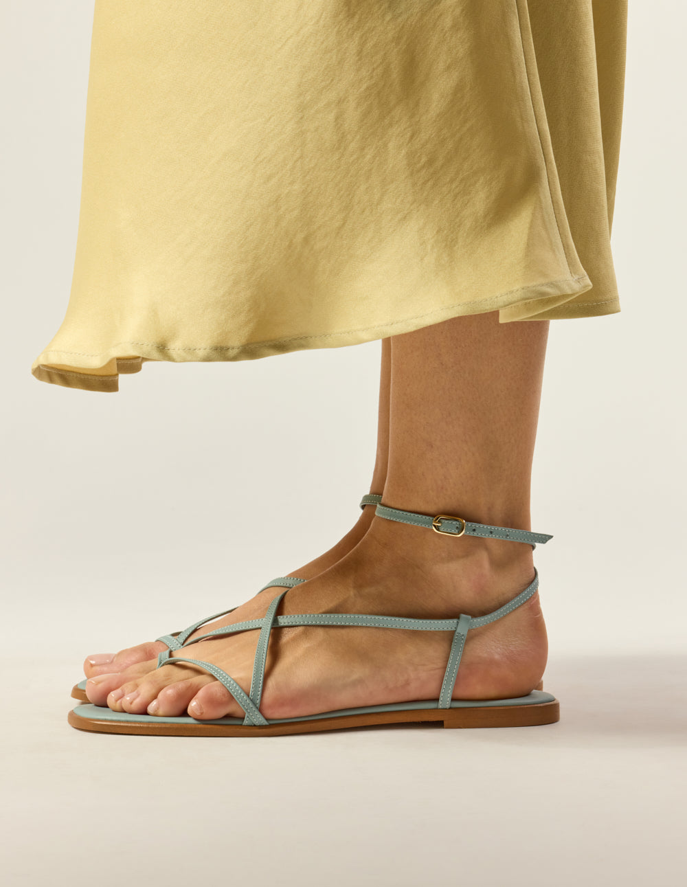 Bayli Sandals - Sky leather