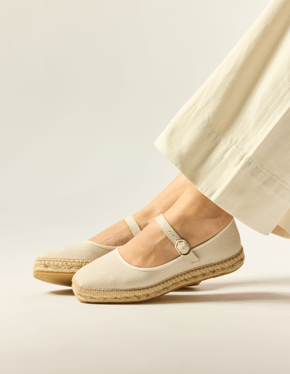 Bebi Espadrilles - Beige canvas