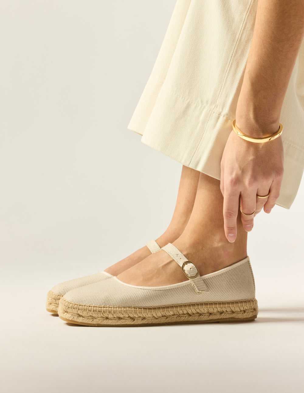 Espadrilles Bebi - Toile beige