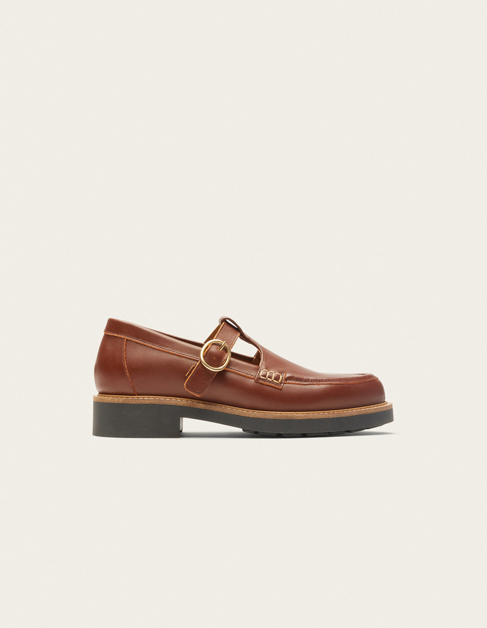 Derbies Carmen - Brown leather