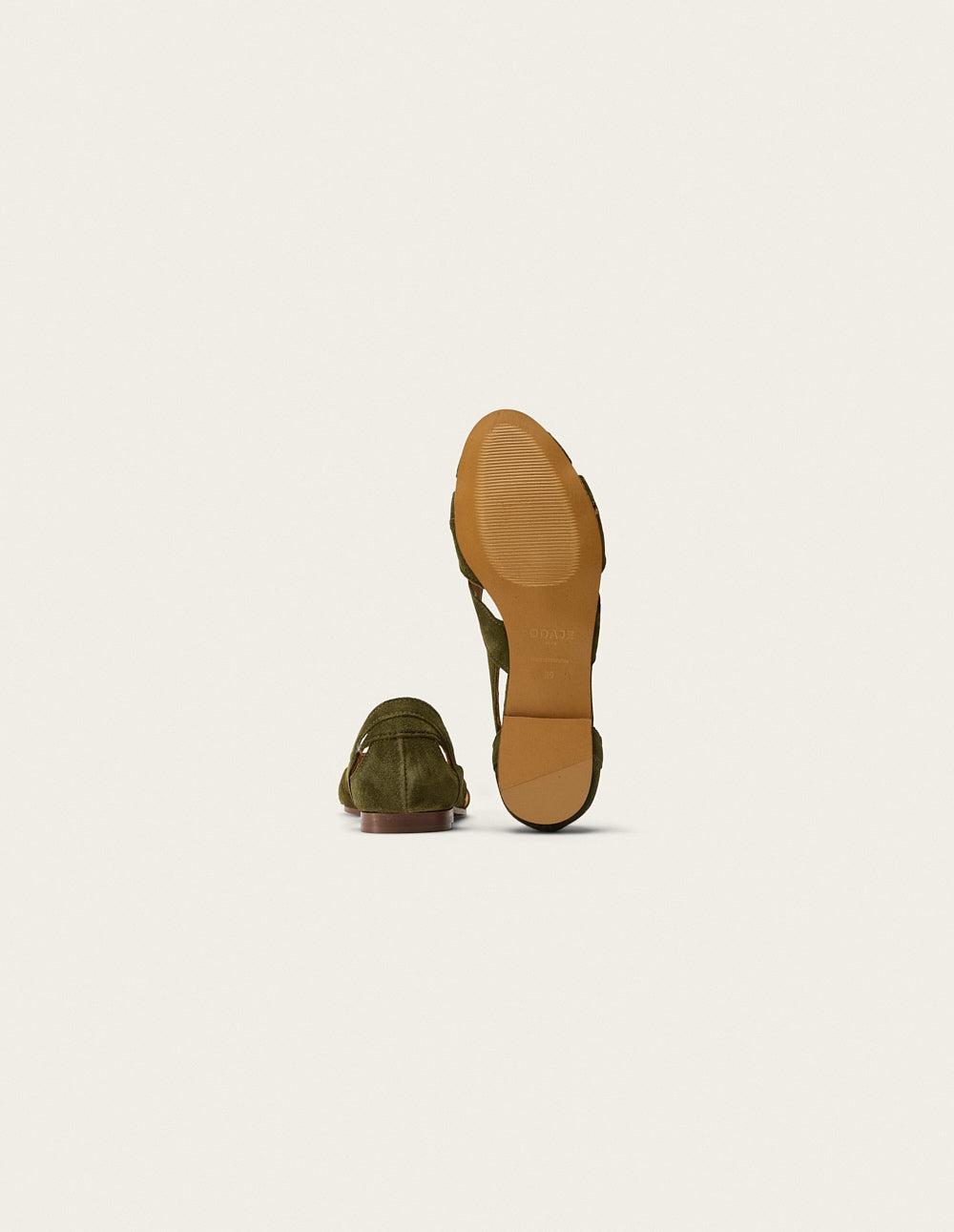 Clémentine Sandals - Khaki Suede