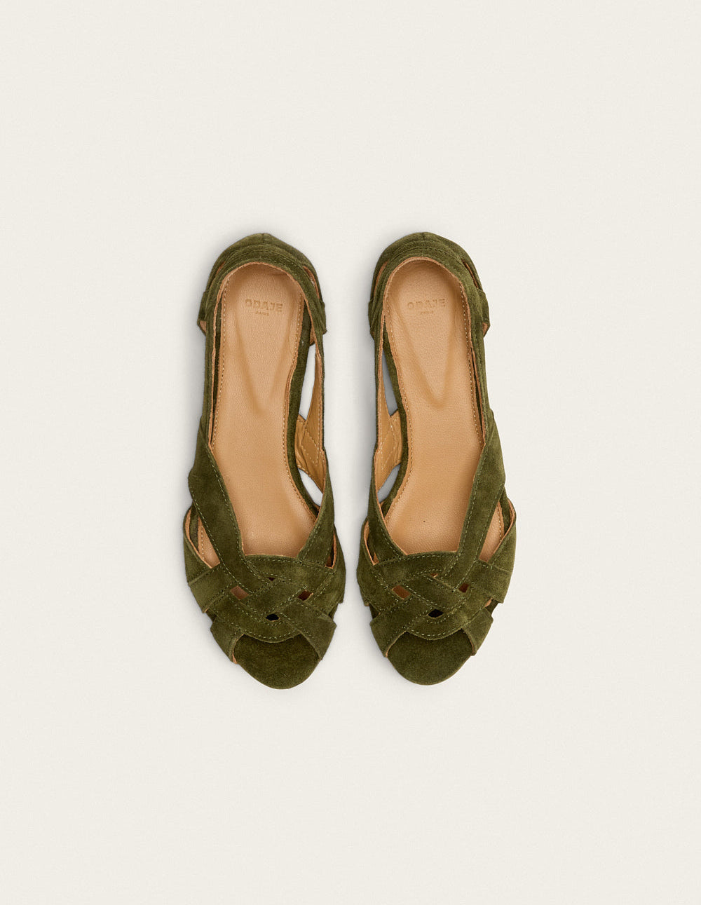 Clémentine Sandals - Khaki Suede