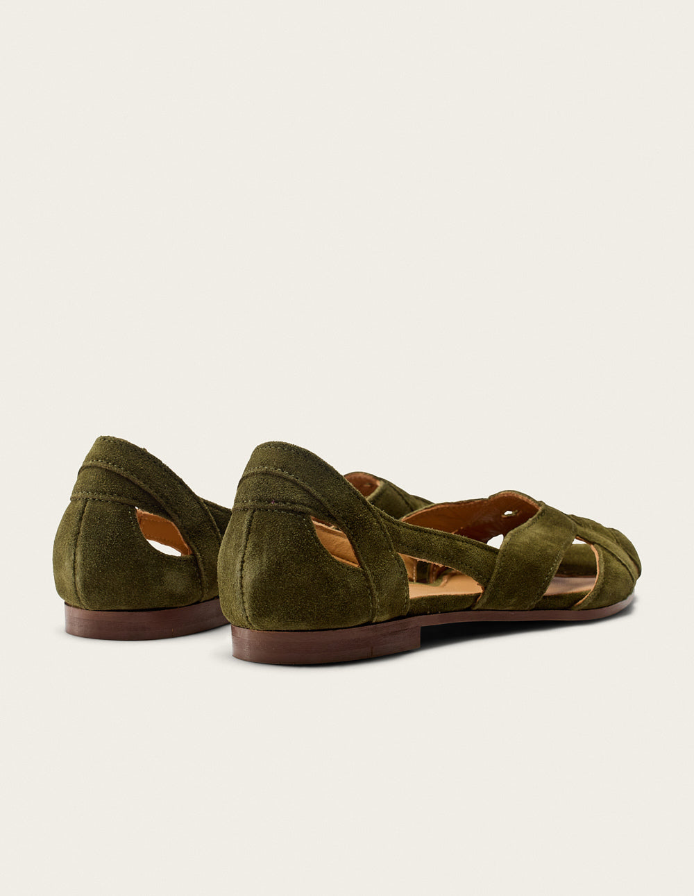 Clémentine Sandals - Khaki Suede