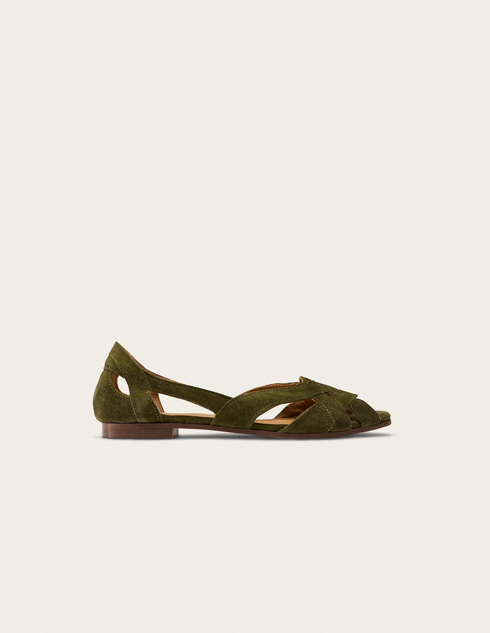 Clémentine Sandals - Khaki Suede