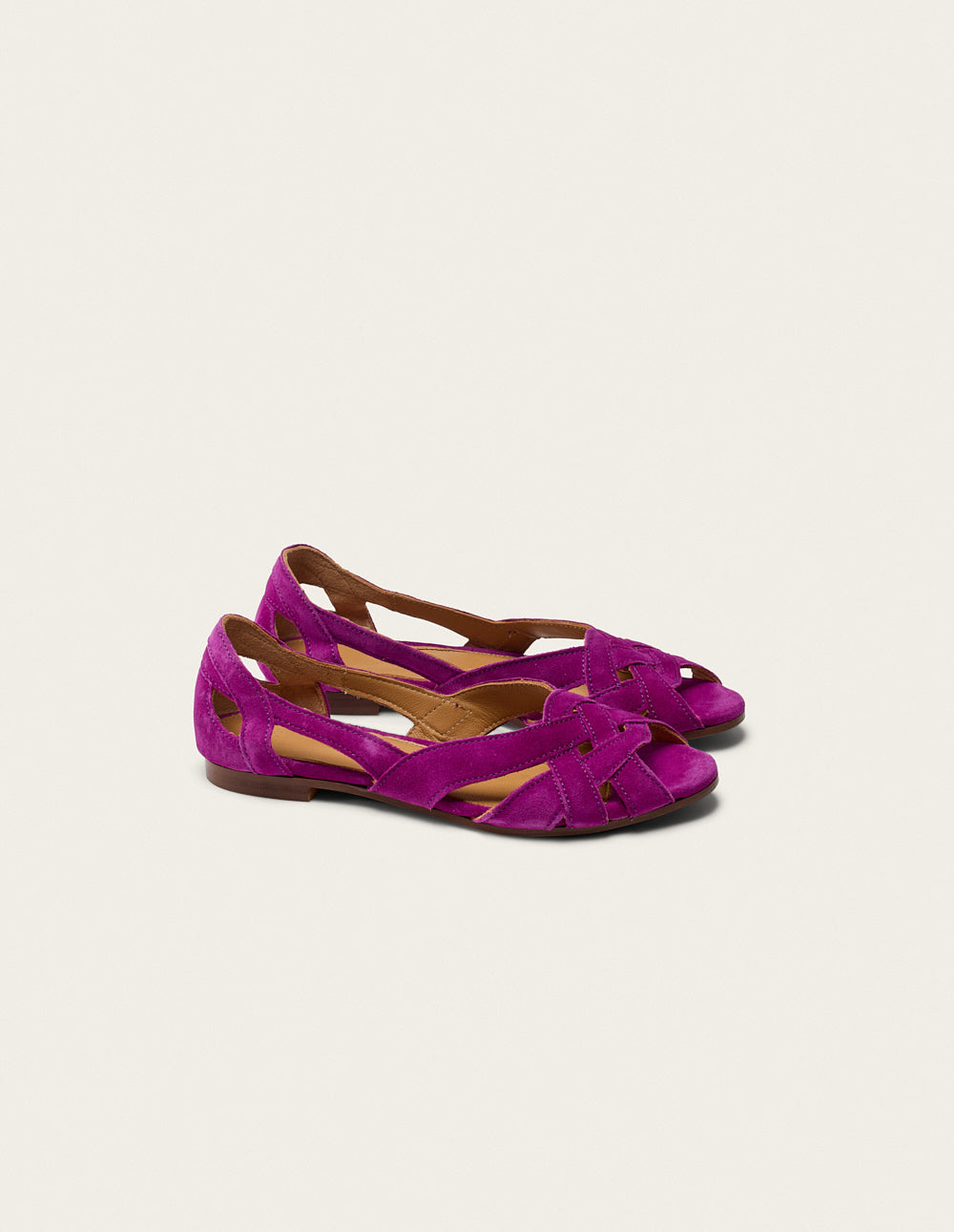 Clémentine Sandals - Magenta Suede