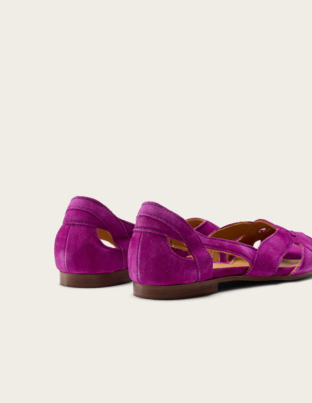 Clémentine Sandals - Magenta Suede