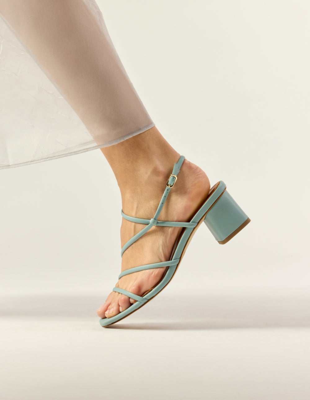 Cola Heeled sandals - Sky Leather