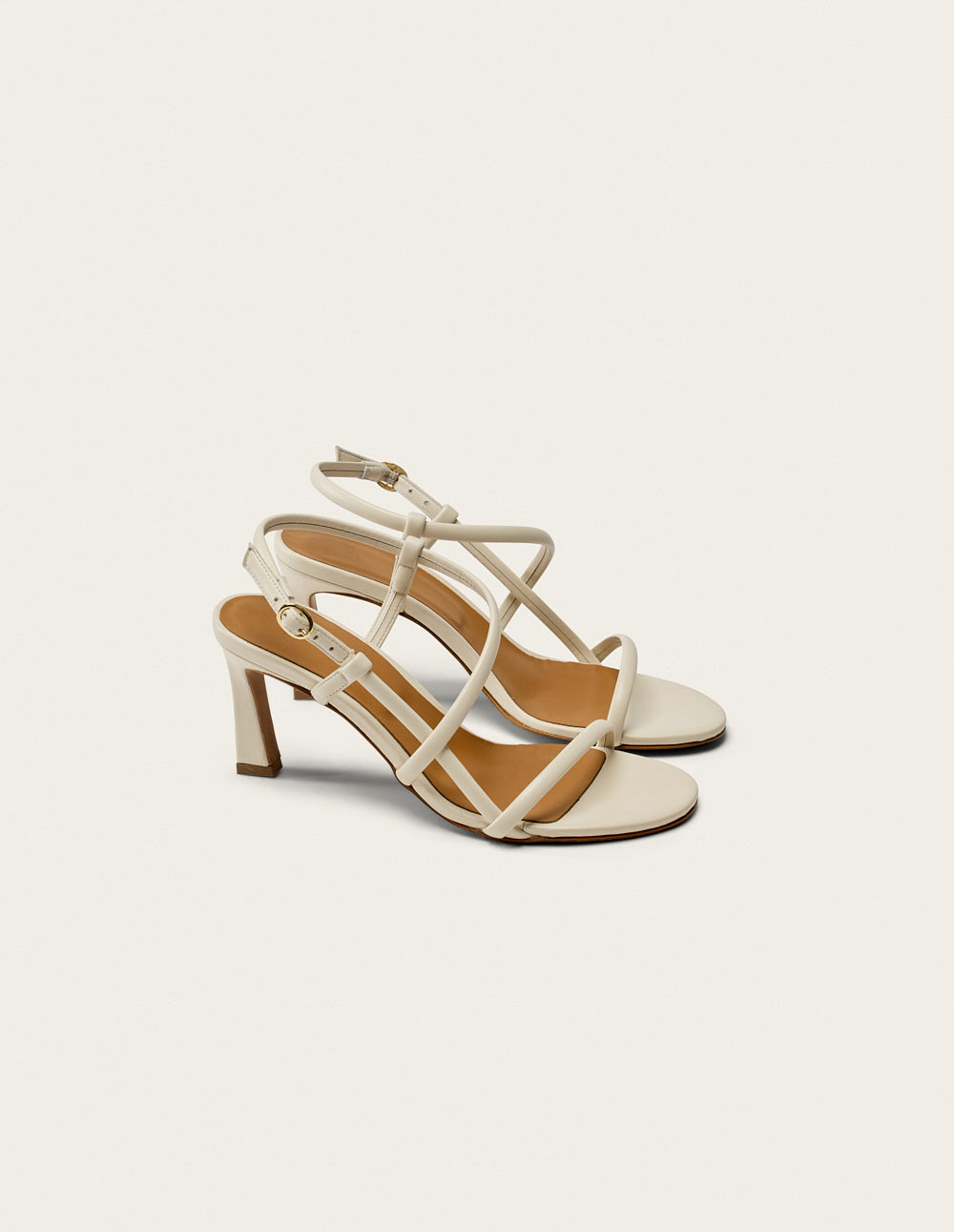 Colada Heeled sandals - Ecru Leather