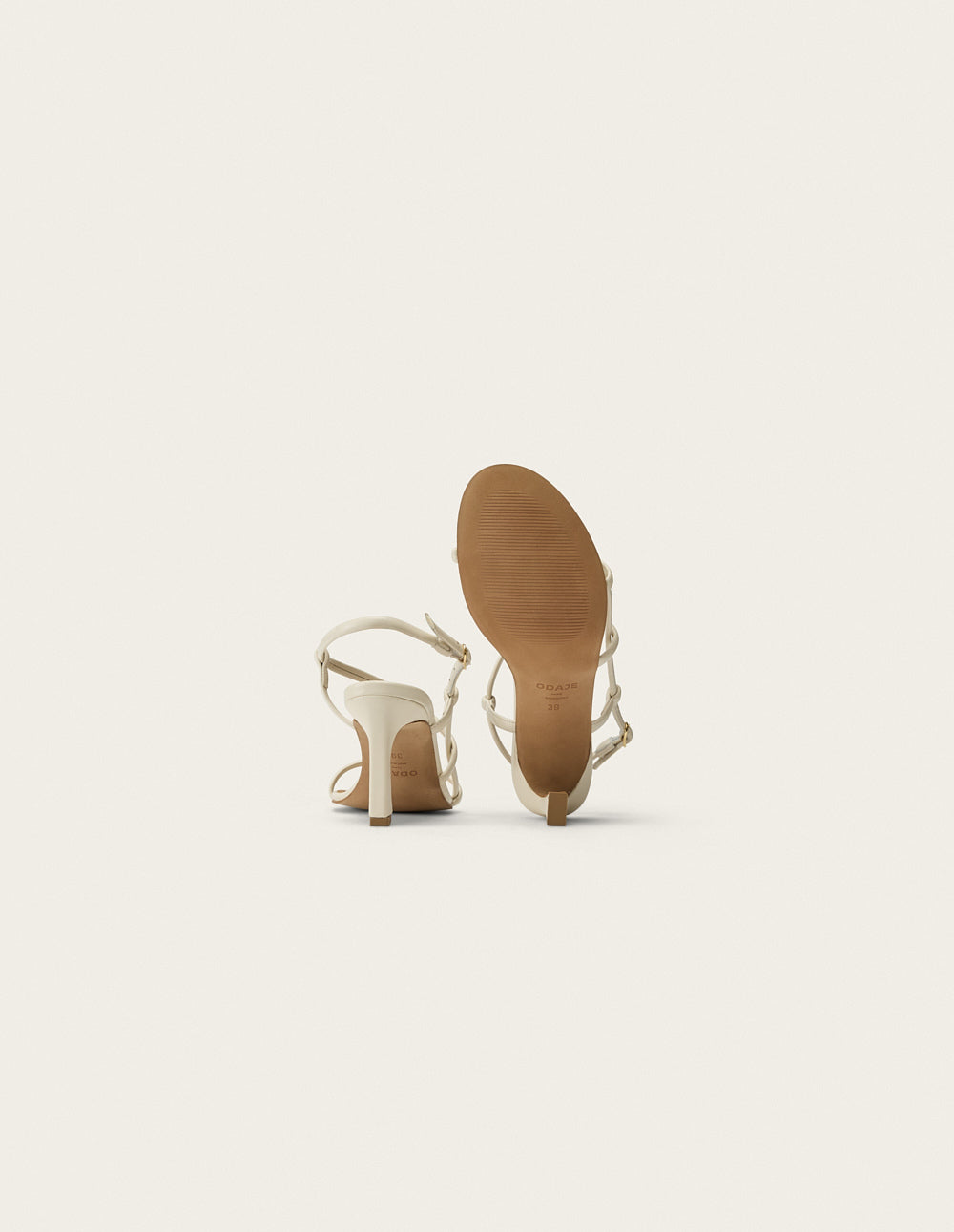 Colada Heeled sandals - Ecru Leather