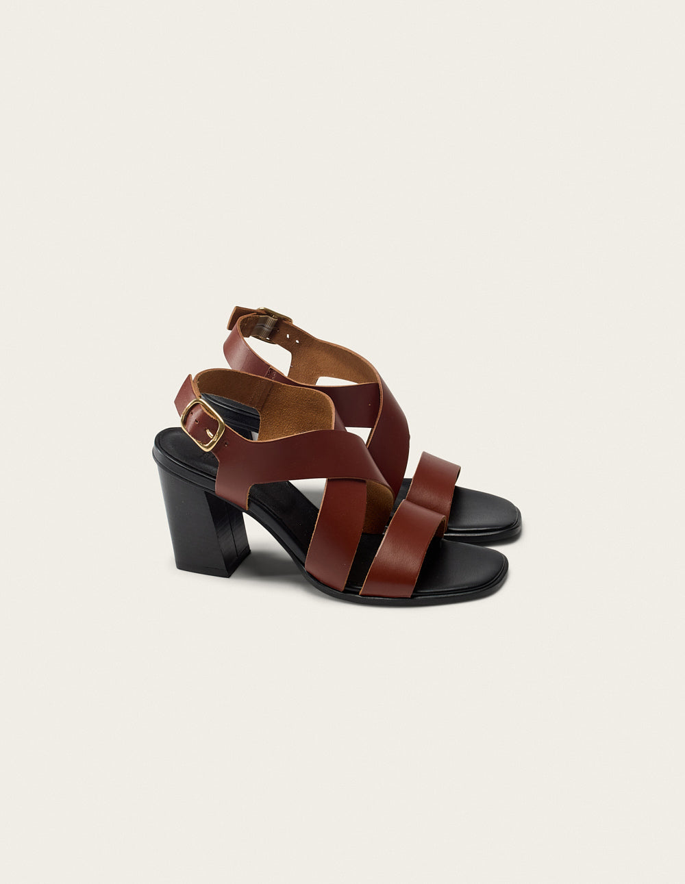 Dasun Heeled sandals - Mahogany Leather