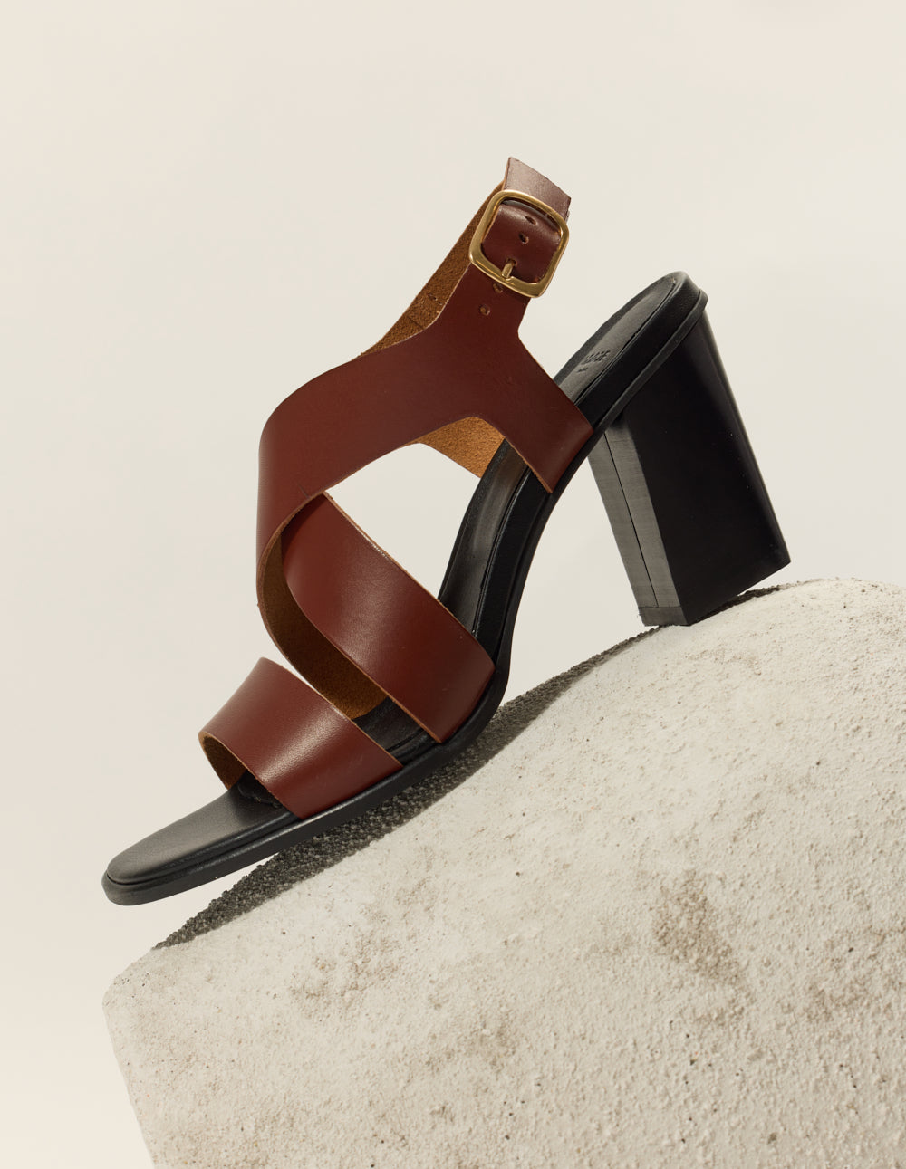 Dasun Heeled sandals - Mahogany Leather