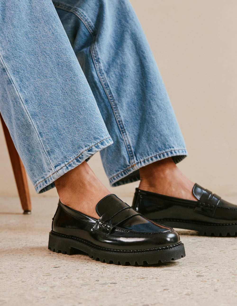 Loafers Elliot - Black box leather