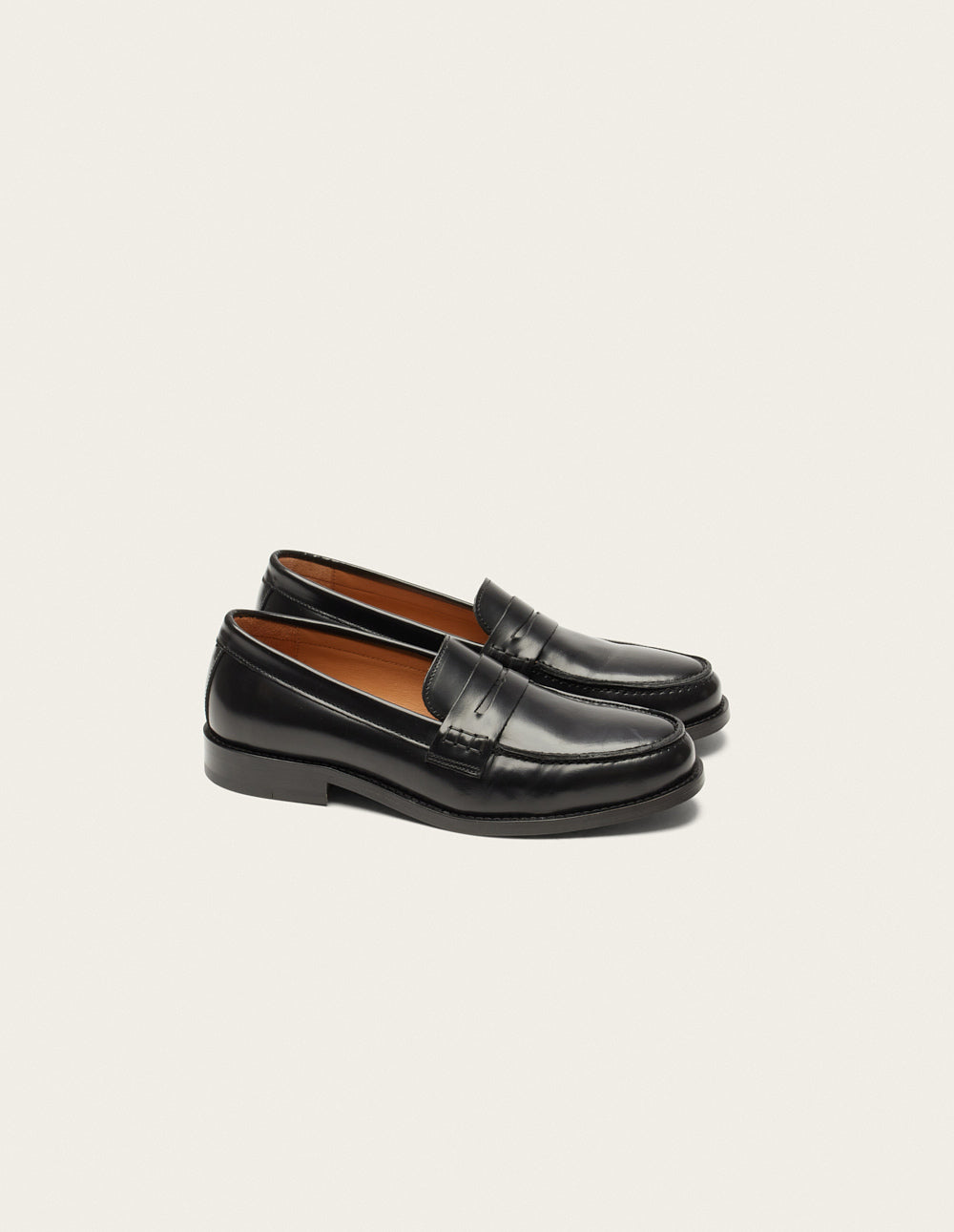 Loafers Fanny - Black box leather