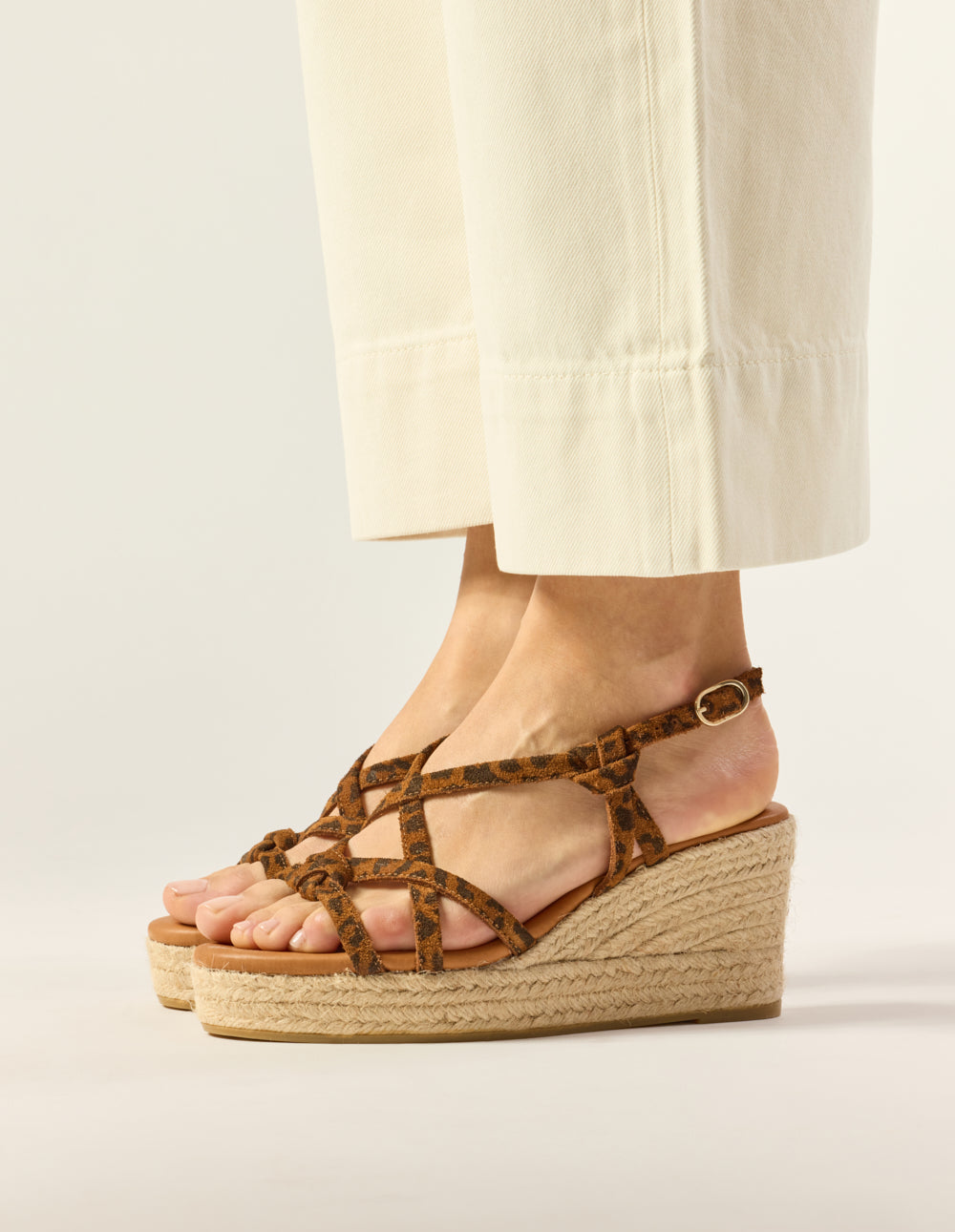 Espadrilles Fidi - Suède léopard