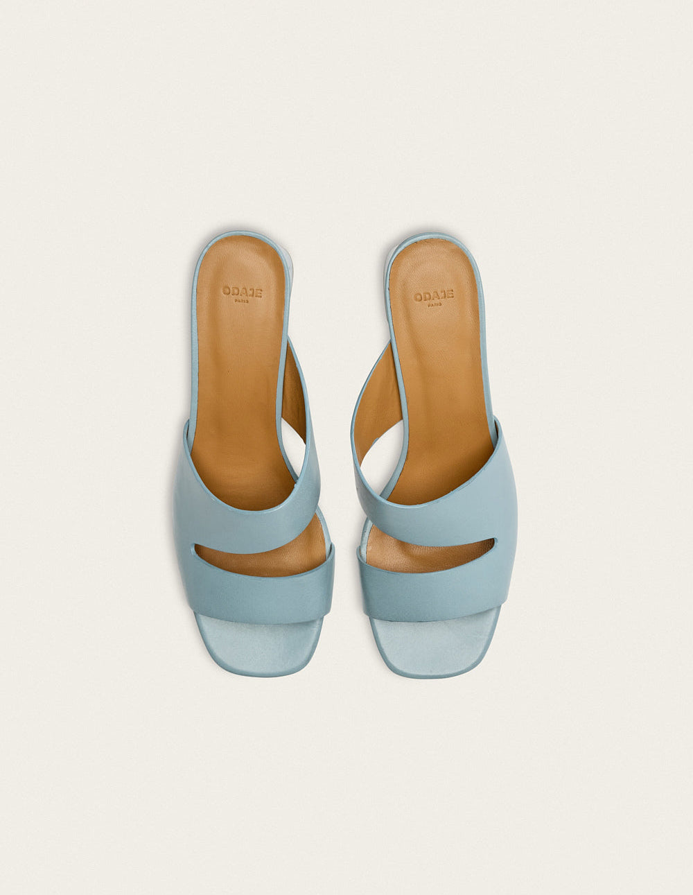 Fika Mules - Sky Leather