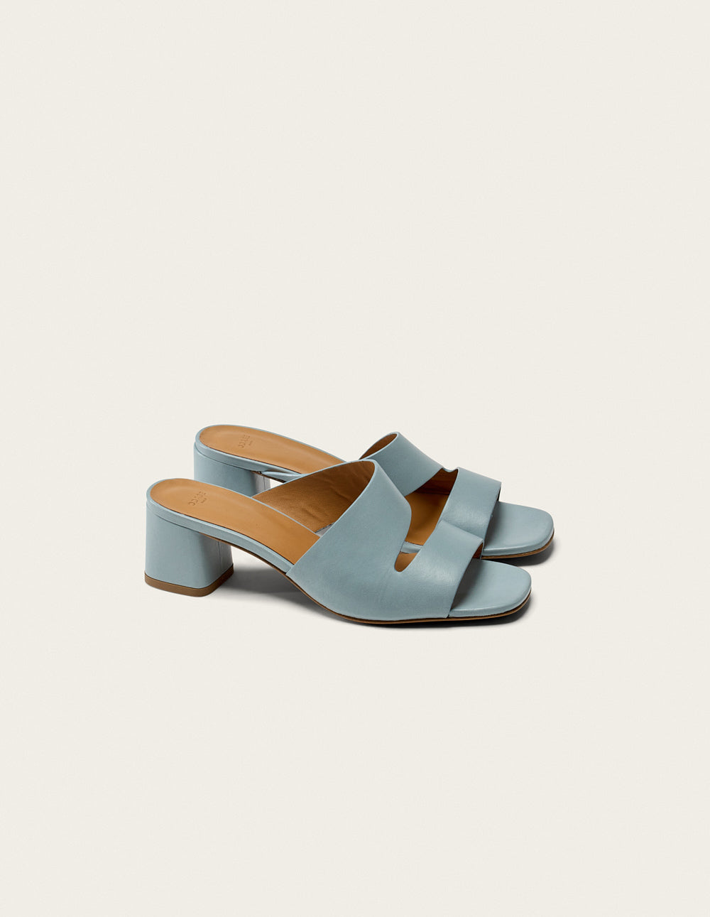 Fika Mules - Sky Leather