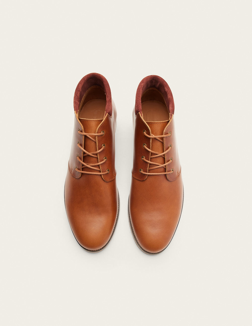 Bottines Gaultier - Cuir pull-up terracotta