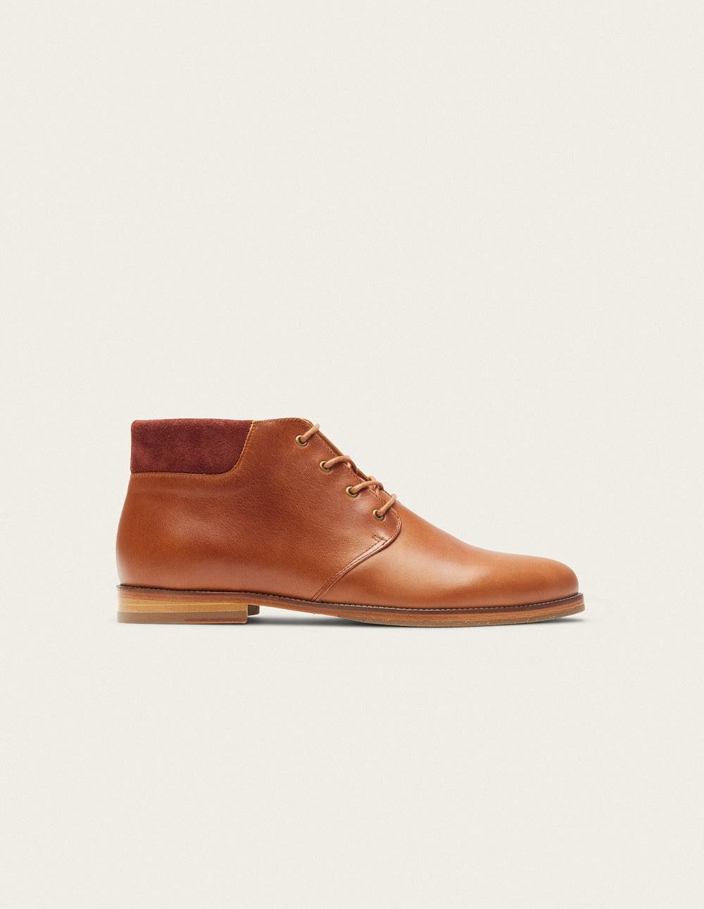 Bottines Gaultier - Cuir pull-up terracotta