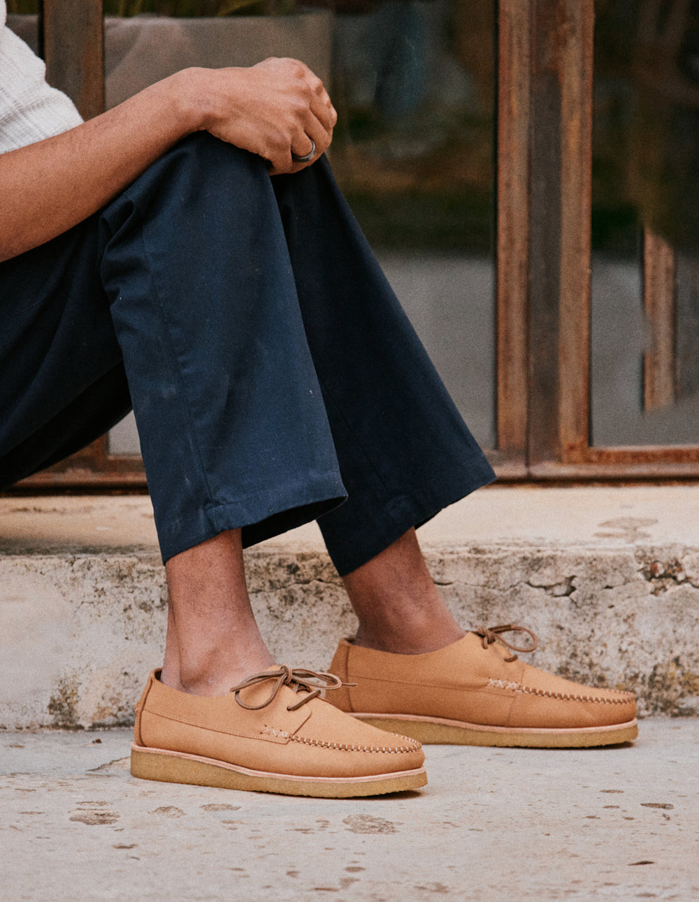 Boat shoes Georges - Cognac nubuck