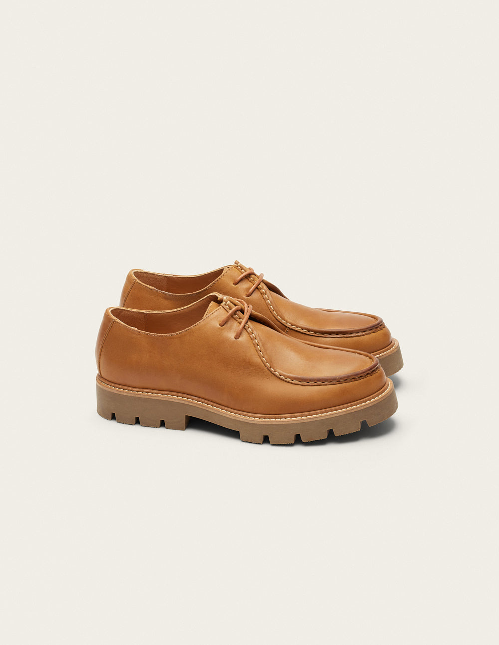 Derbies Gontran - Pull-up cognac