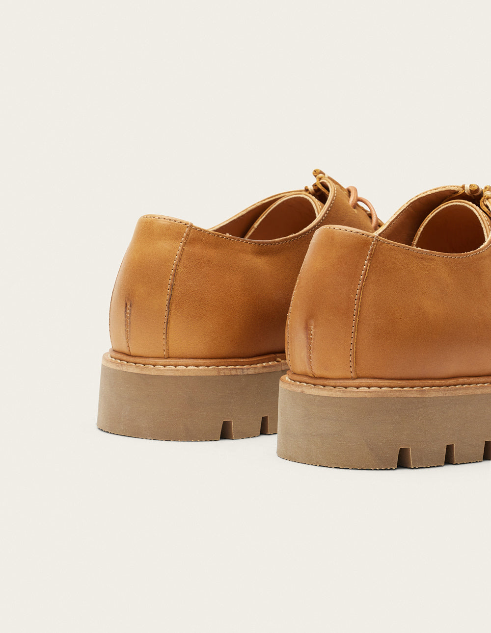 Derbies Gontran - Pull-up cognac