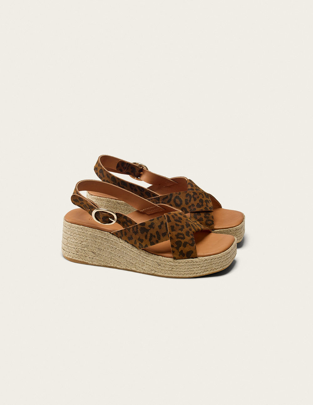 Espadrilles Hawa - Suède léopard