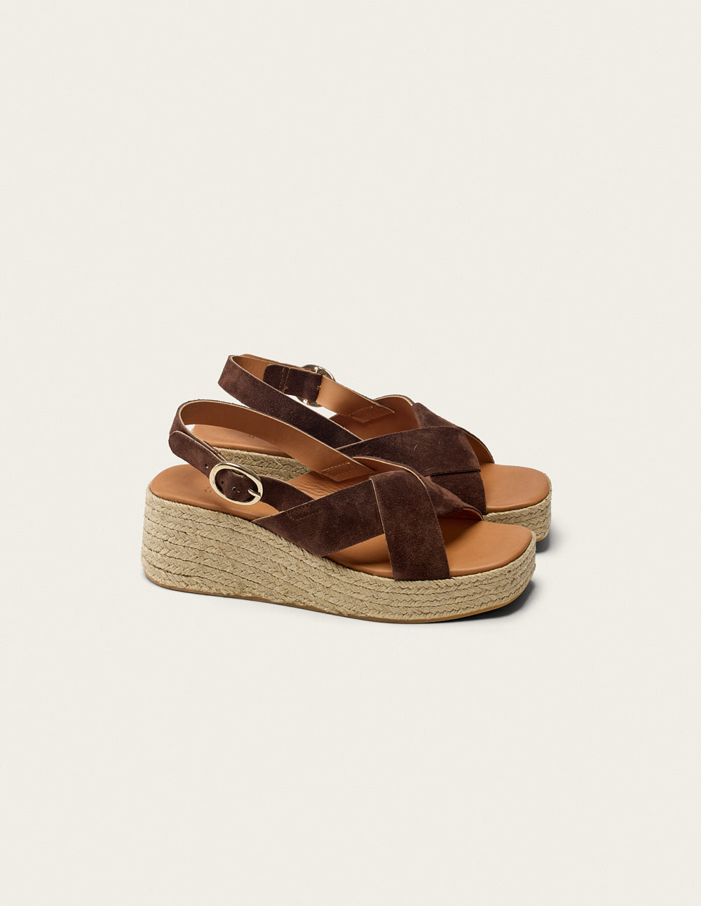 Hawa Espadrilles - Brown Suede