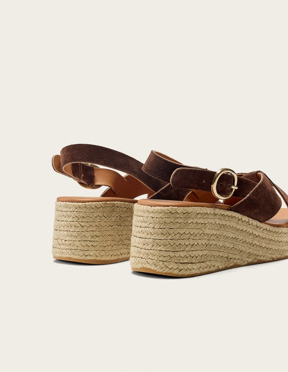 Espadrilles Hawa - Suède marron