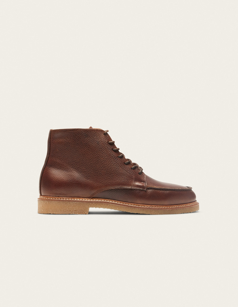 Boots Hugo - Brown grained pull-up leather