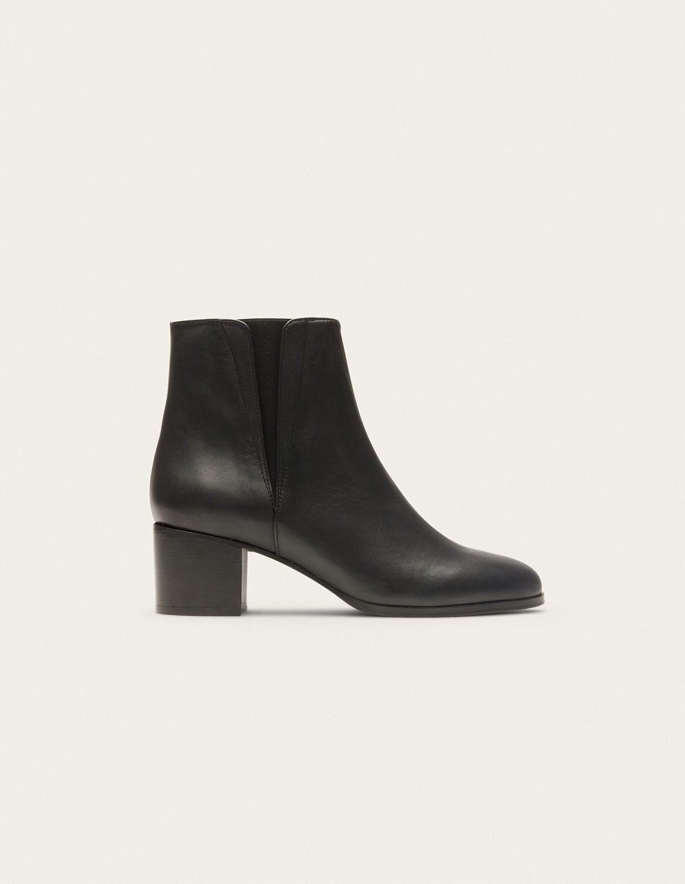 Heeled ankle boots Jeanne M - Black leather