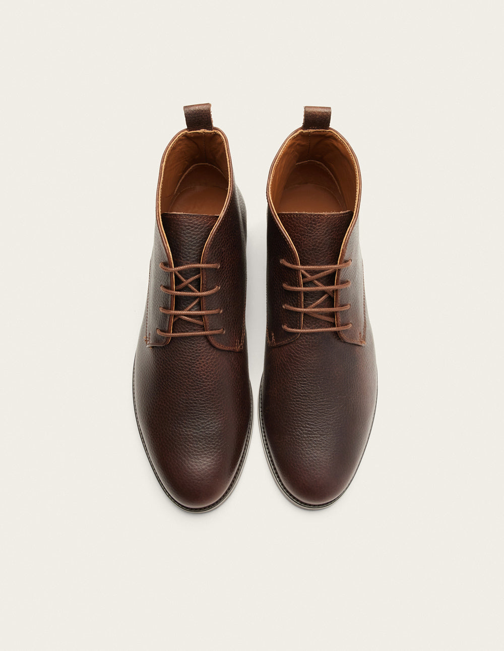 Bottines Jérome - Cuir pull-up grainé marron