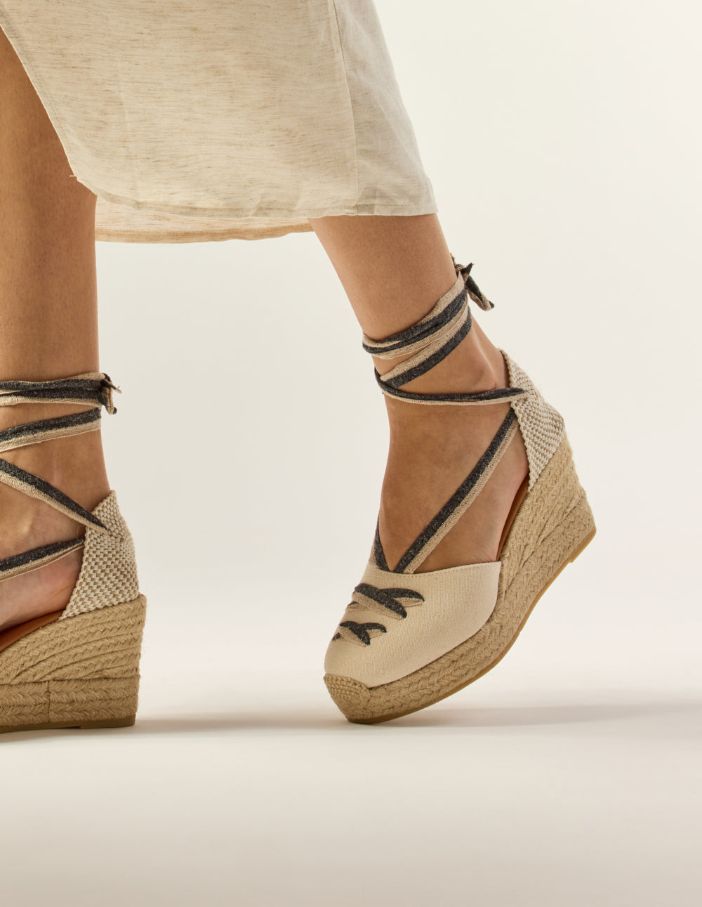 Lanzo Espadrilles - Ecru Canvas