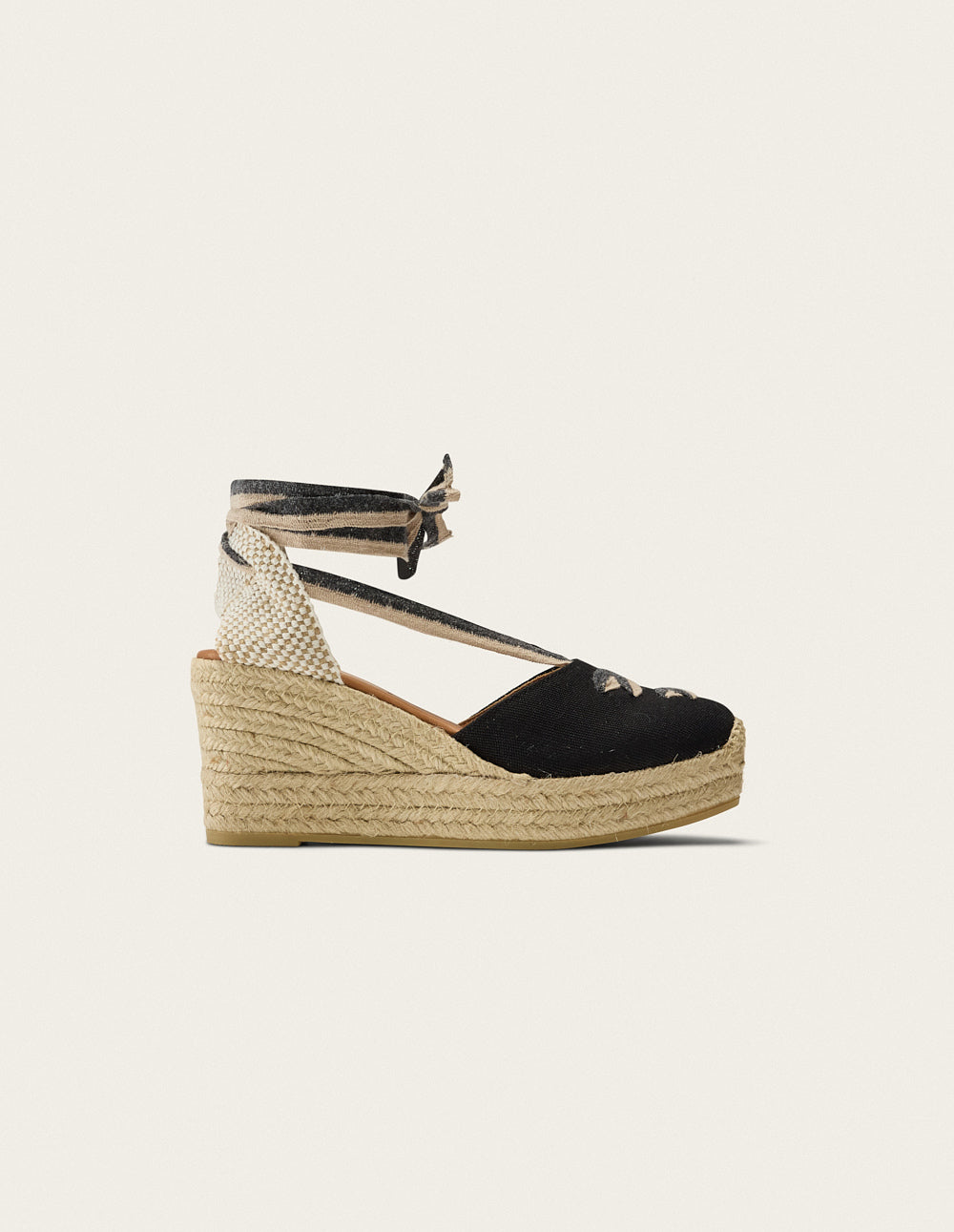 Lanzo Espadrilles - Black Canvas