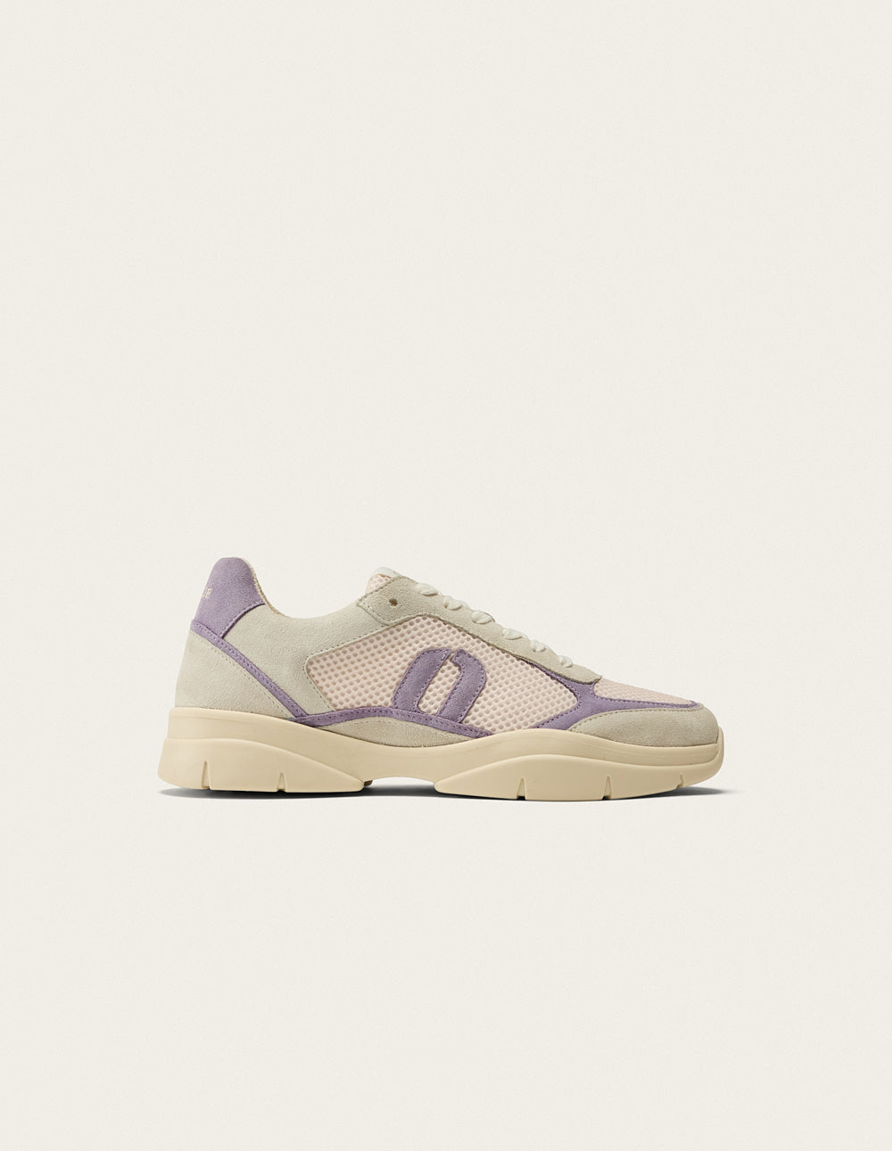 Larel low-top trainers - Ivory lilac