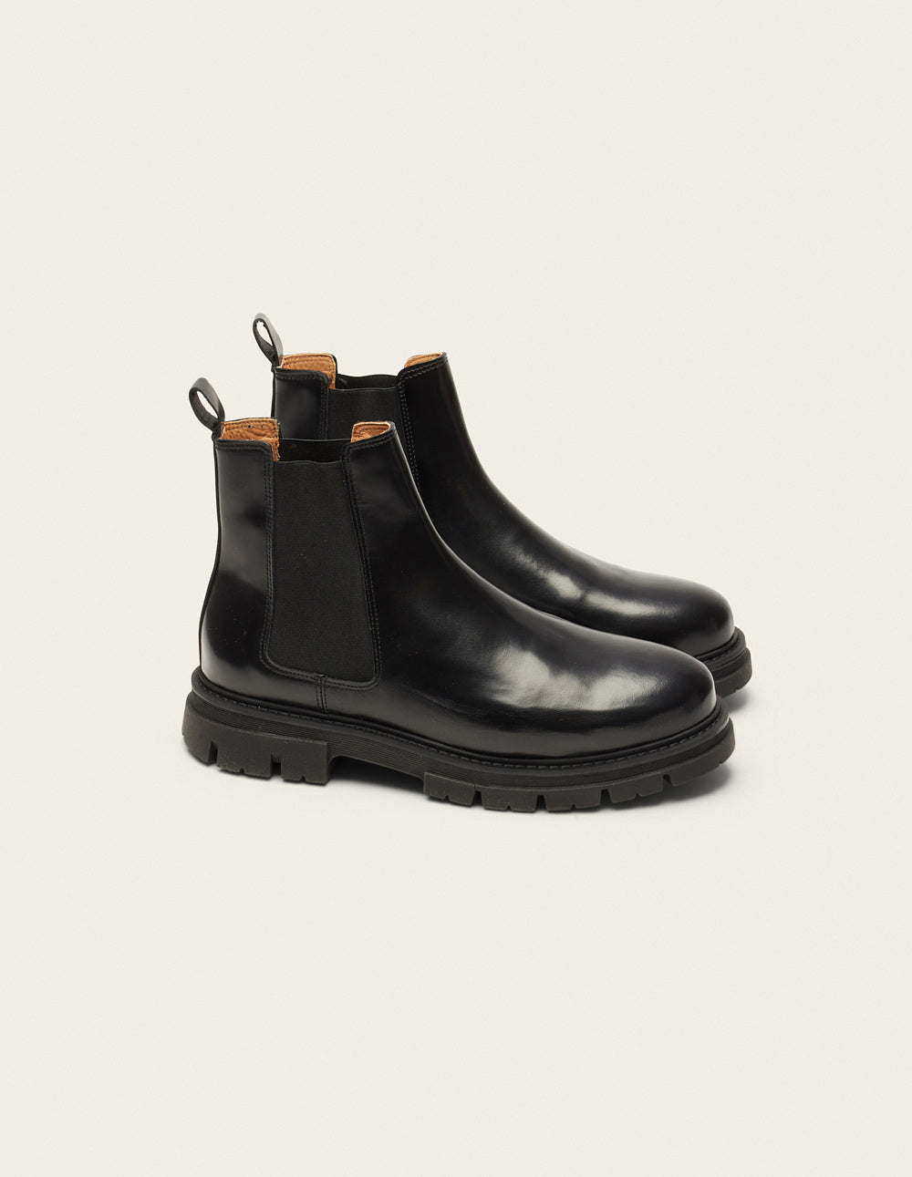 Bottines Liam - Cuir box noir