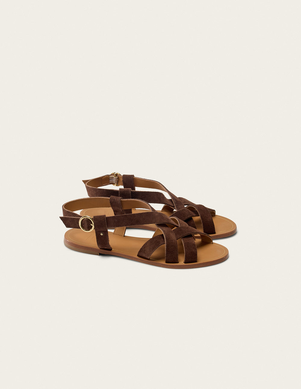 Lisa Sandals - Brown Suede