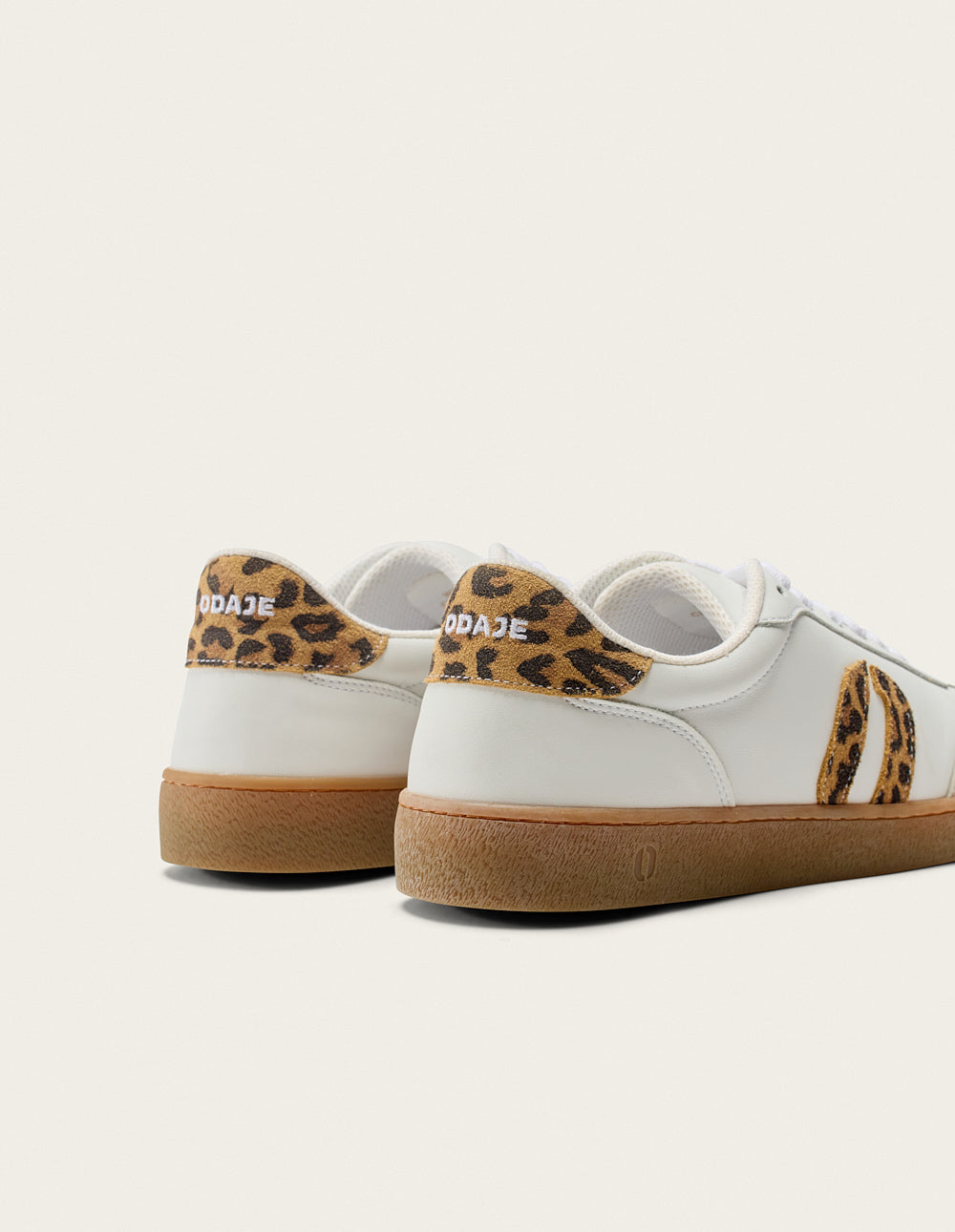 Lucia low-top trainers - White and leopard