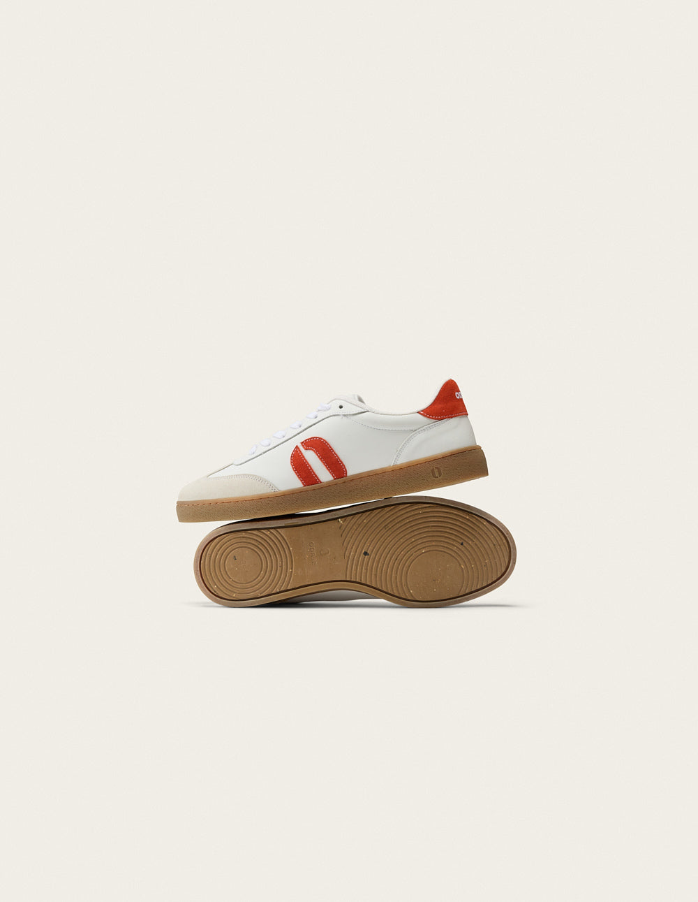 Lucia low-top trainers - White orange