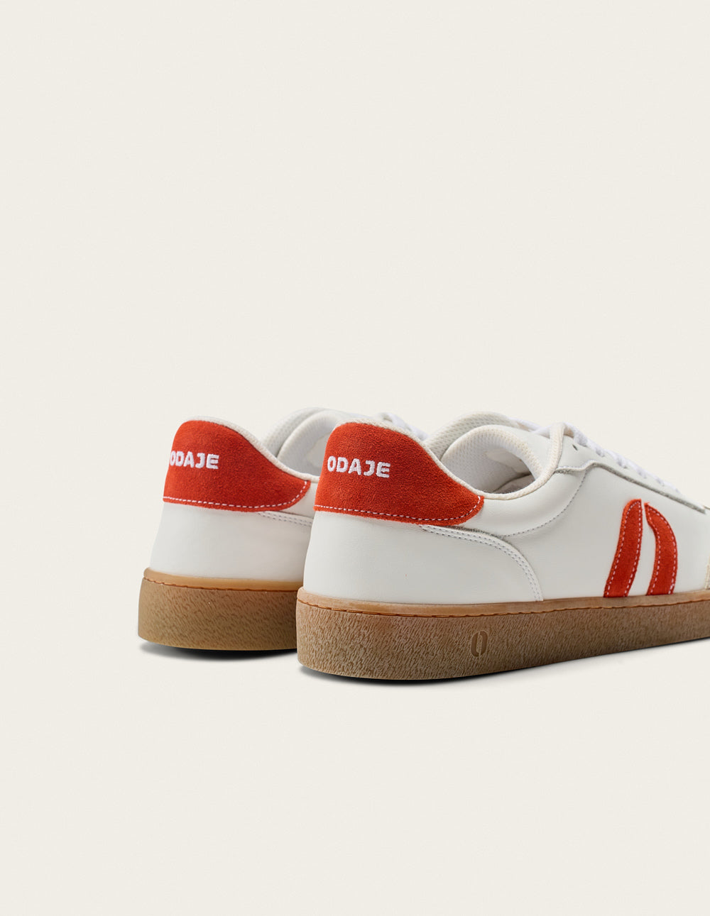 Lucia low-top trainers - White orange