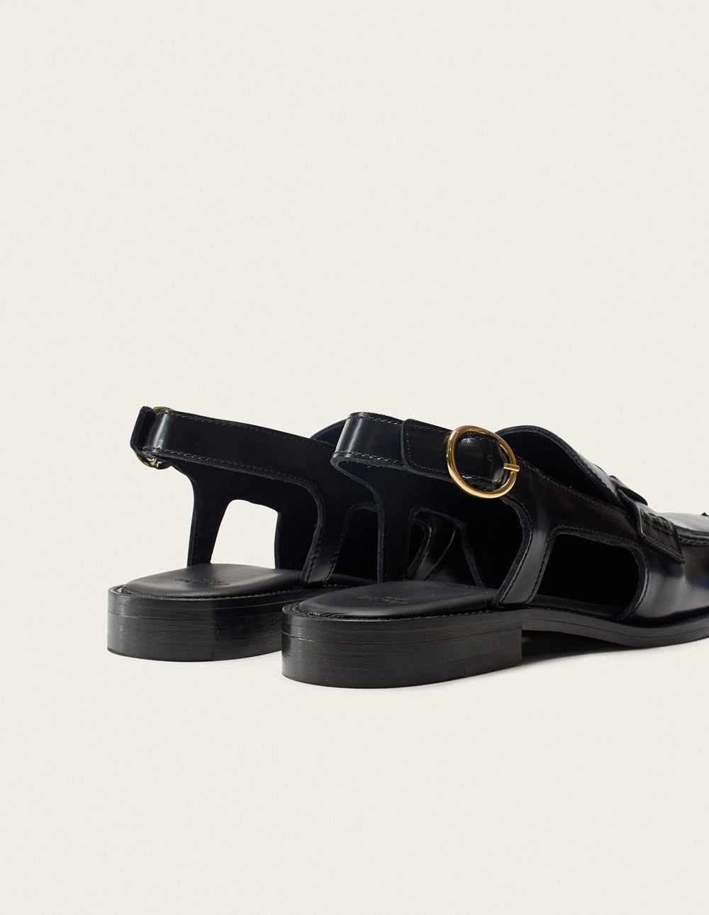 Mocassins Mangsa - Cuir box noir