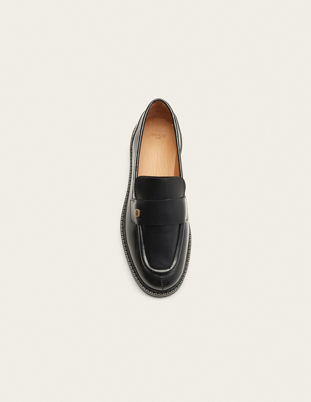 Mocassins Marjorie - Cuir box noir