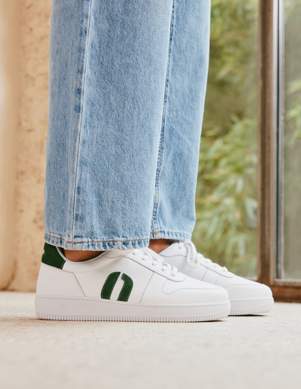 Matthieu low-top trainers - White green