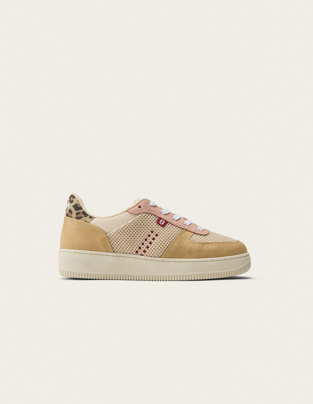 Maxence F low-top trainers - Amber white nude