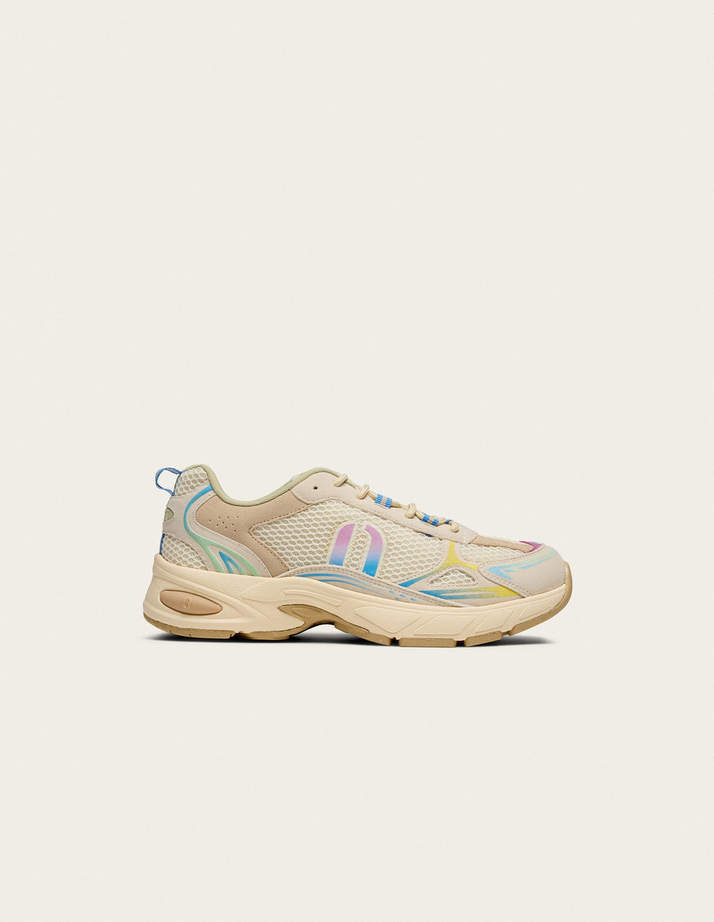 May low-top trainers - Beige holographic