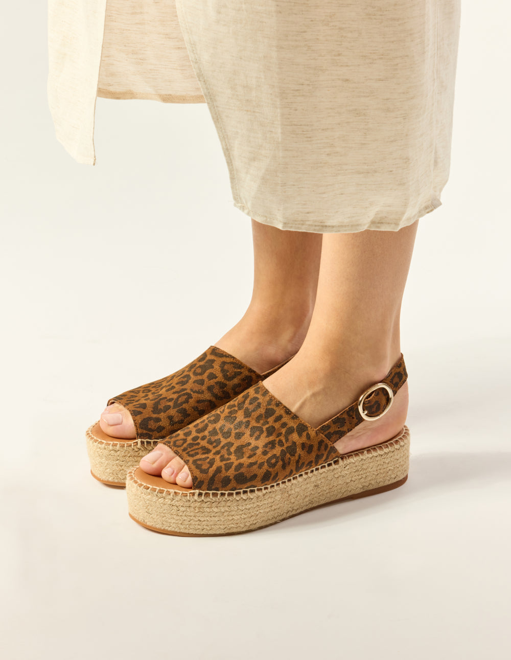 Maya Espadrilles - Leopard Suede