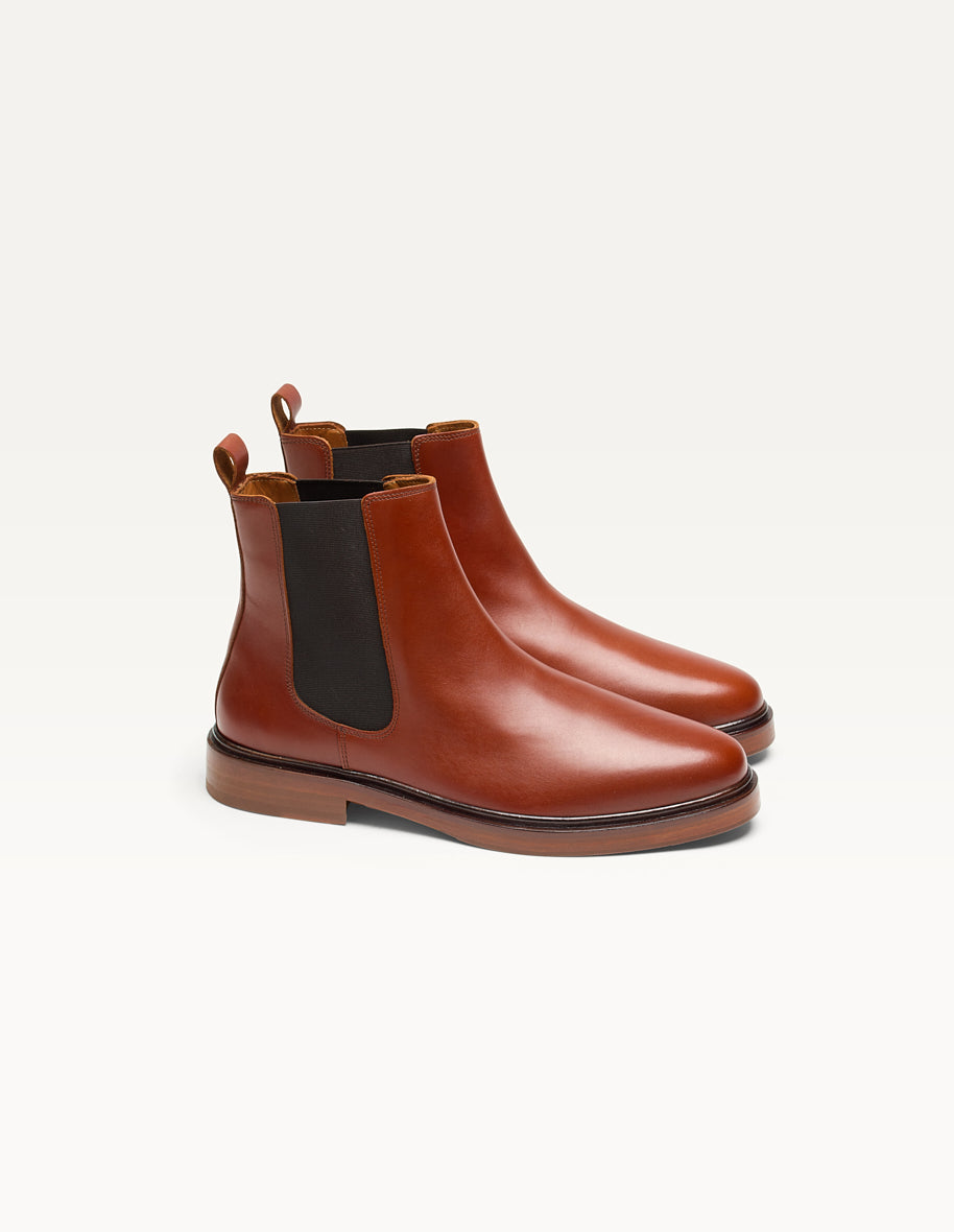 Ankle boots Nicolas - Cognac leather